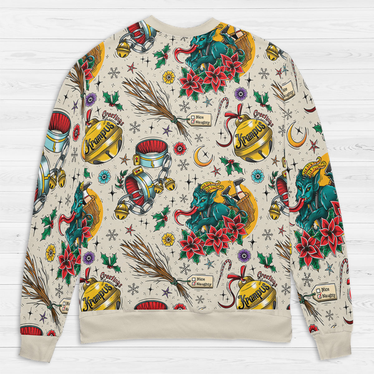 Naughty Krampus Christmas All-over Print Sweatshirt