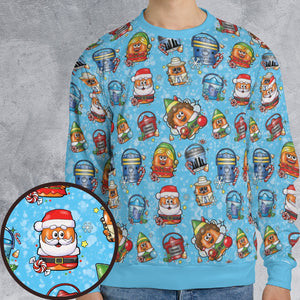 Elf Nugget Christmas Mcdonaldland All-over Print Sweatshirt