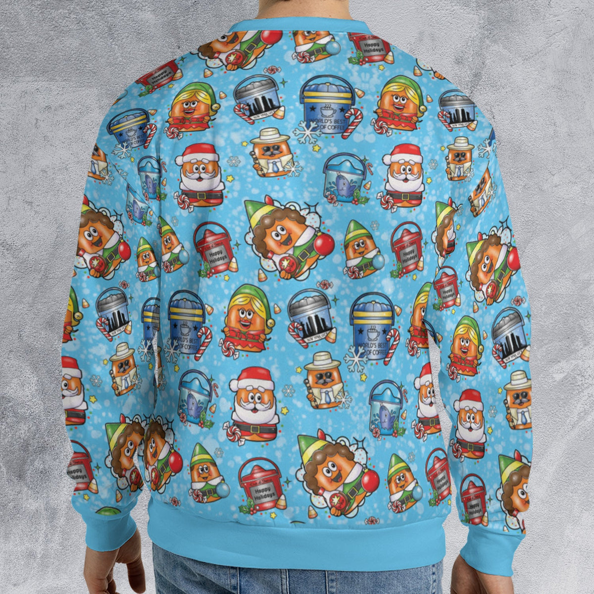 Elf Nugget Christmas Mcdonaldland All-over Print Sweatshirt