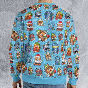 Elf Nugget Christmas Mcdonaldland All-over Print Sweatshirt