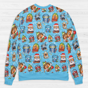 Elf Nugget Christmas Mcdonaldland All-over Print Sweatshirt