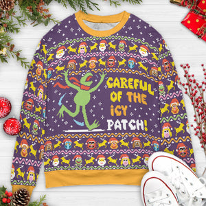 Careful of The Icy Patch The Muppets Ugly Christmas Sweatshirt