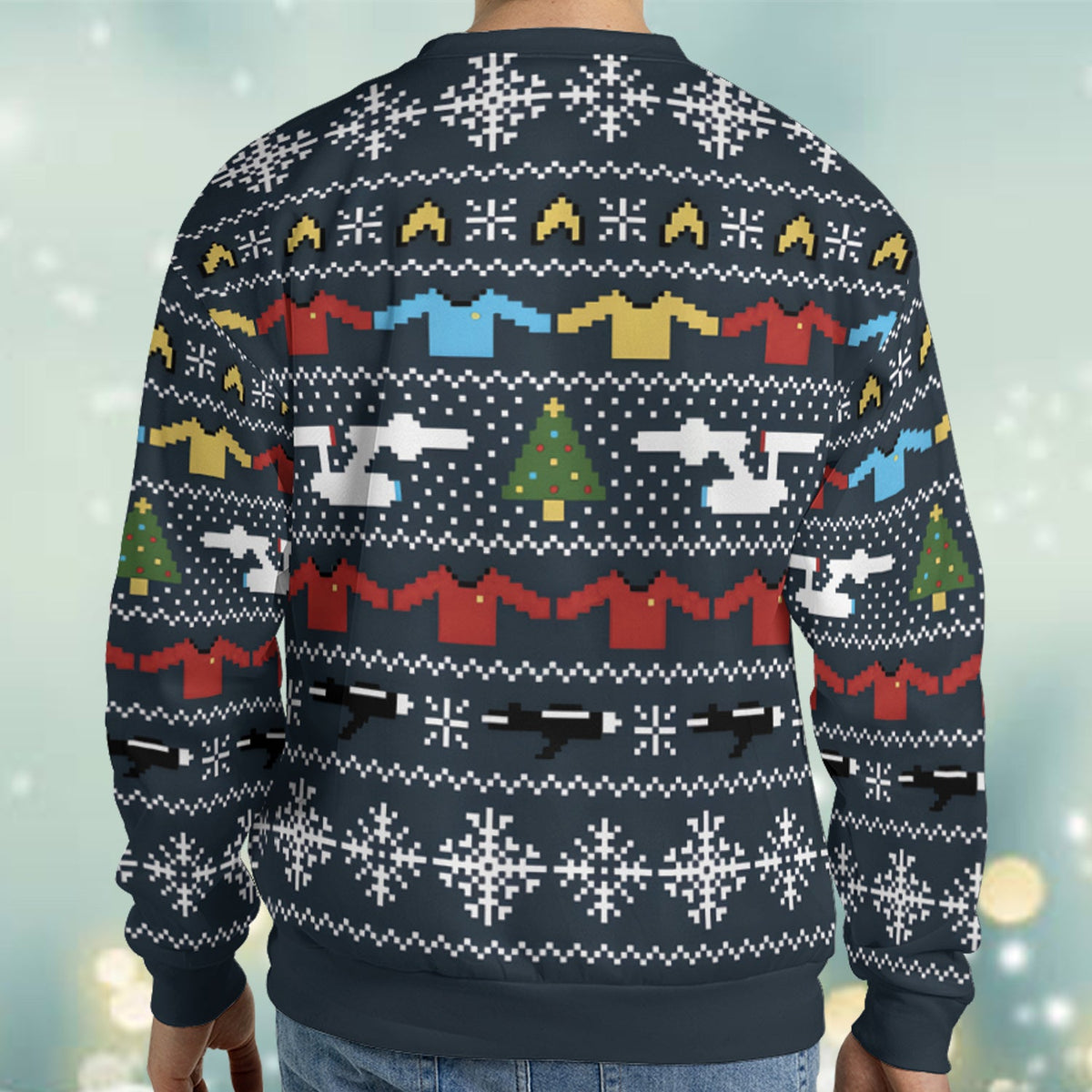 Vulcan Greetings Star Trek Ugly Christmas Sweatshirt