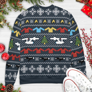 Vulcan Greetings Star Trek Ugly Christmas Sweatshirt
