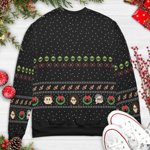 UFO Santa The X-File Ugly Christmas Sweatshirt