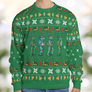 A Turtle Xmas Ugly Christmas Sweatshirt