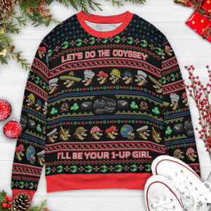 Do the Odyssey Super Mario Ugly Christmas Sweatshirt