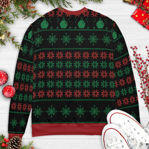 Drinking All The Way Bender Futurama Ugly Christmas Sweatshirt