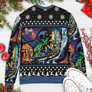 Goonies 80s Pixel Art Ugly Christmas Sweatshirt