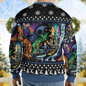 Goonies 80s Pixel Art Ugly Christmas Sweatshirt