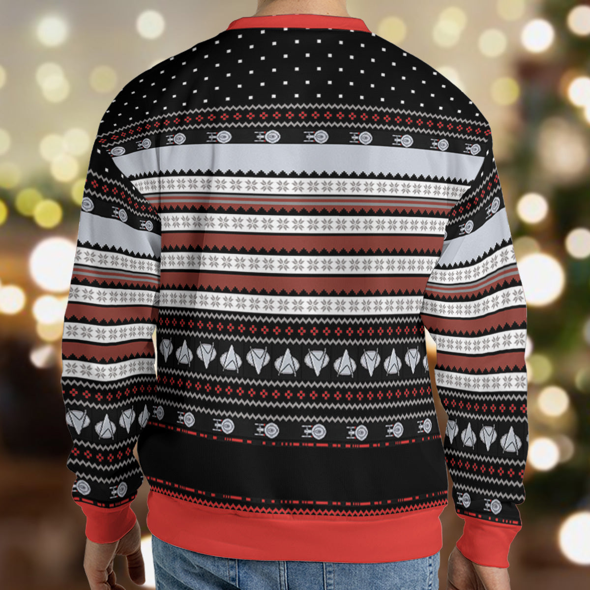Make It Snow Star Trek Ugly Christmas Sweatshirt