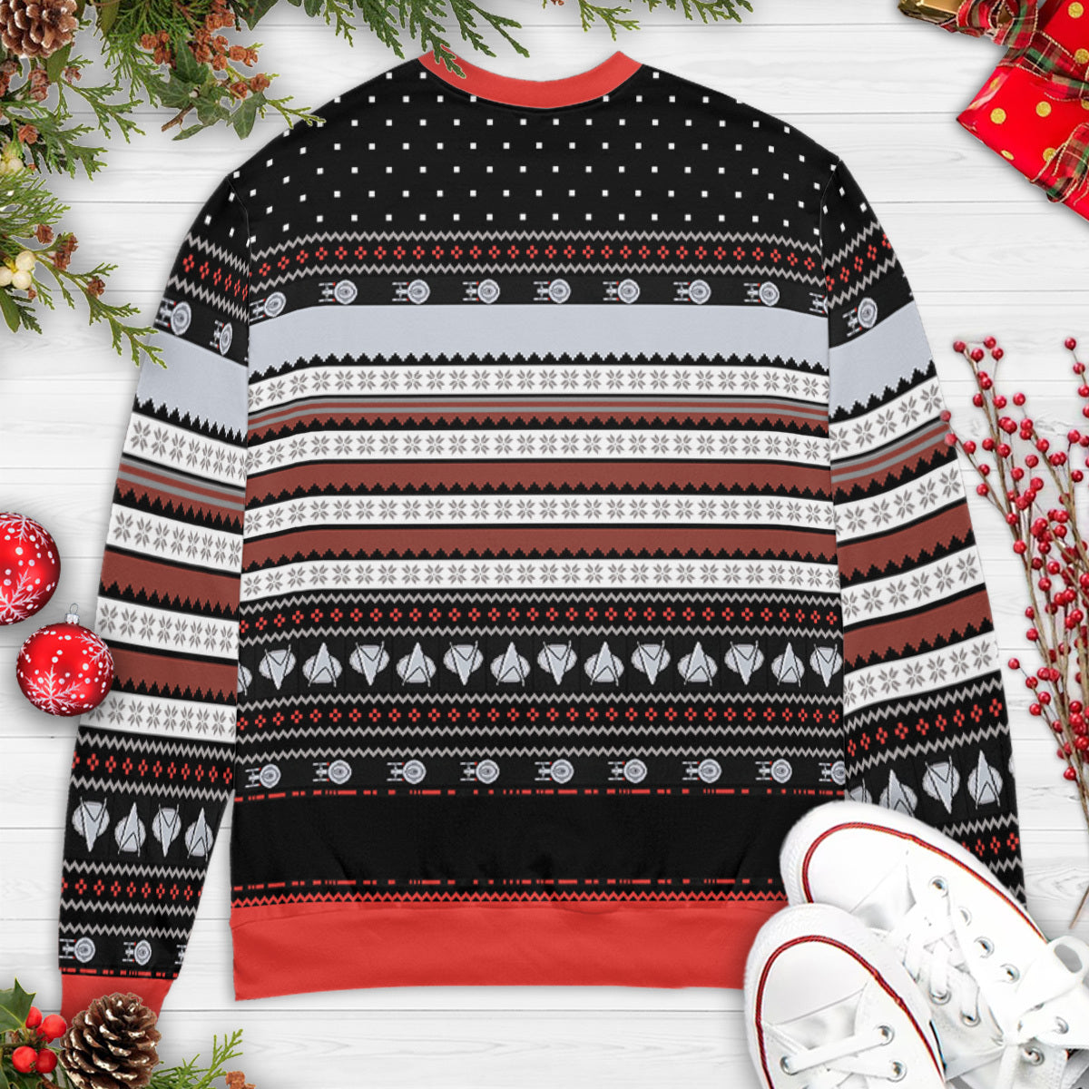 Make It Snow Star Trek Ugly Christmas Sweatshirt