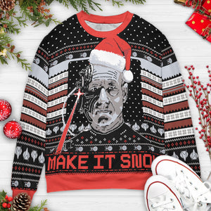 Make It Snow Star Trek Ugly Christmas Sweatshirt