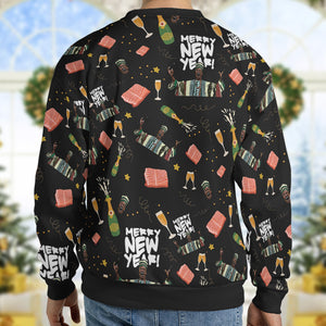 Merry New Year Trading Places All-over Print Sweatshirt