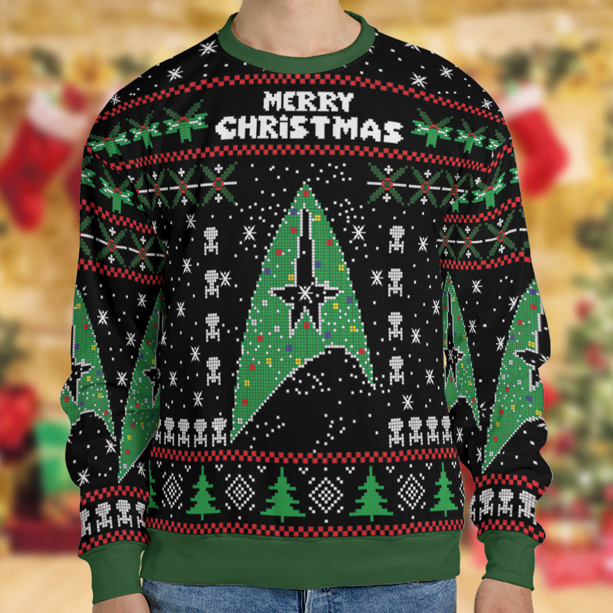 Merry Starfleet Star Trek Ugly Christmas Sweatshirt