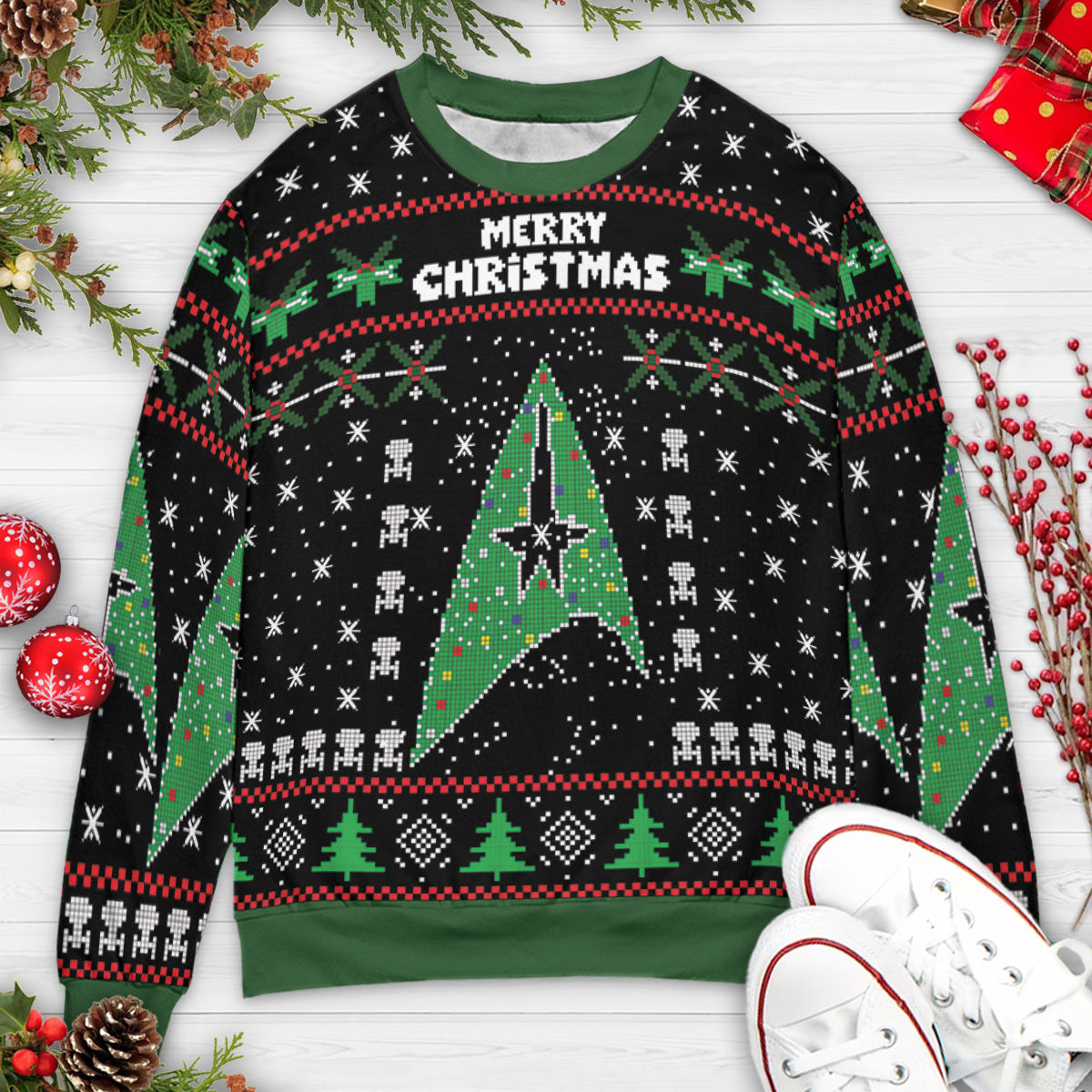Merry Starfleet Star Trek Ugly Christmas Sweatshirt