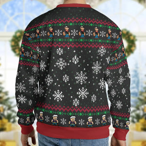 Holiday Hero Popeye Ugly Christmas Sweatshirt