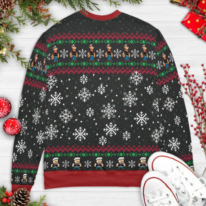 Holiday Hero Popeye Ugly Christmas Sweatshirt