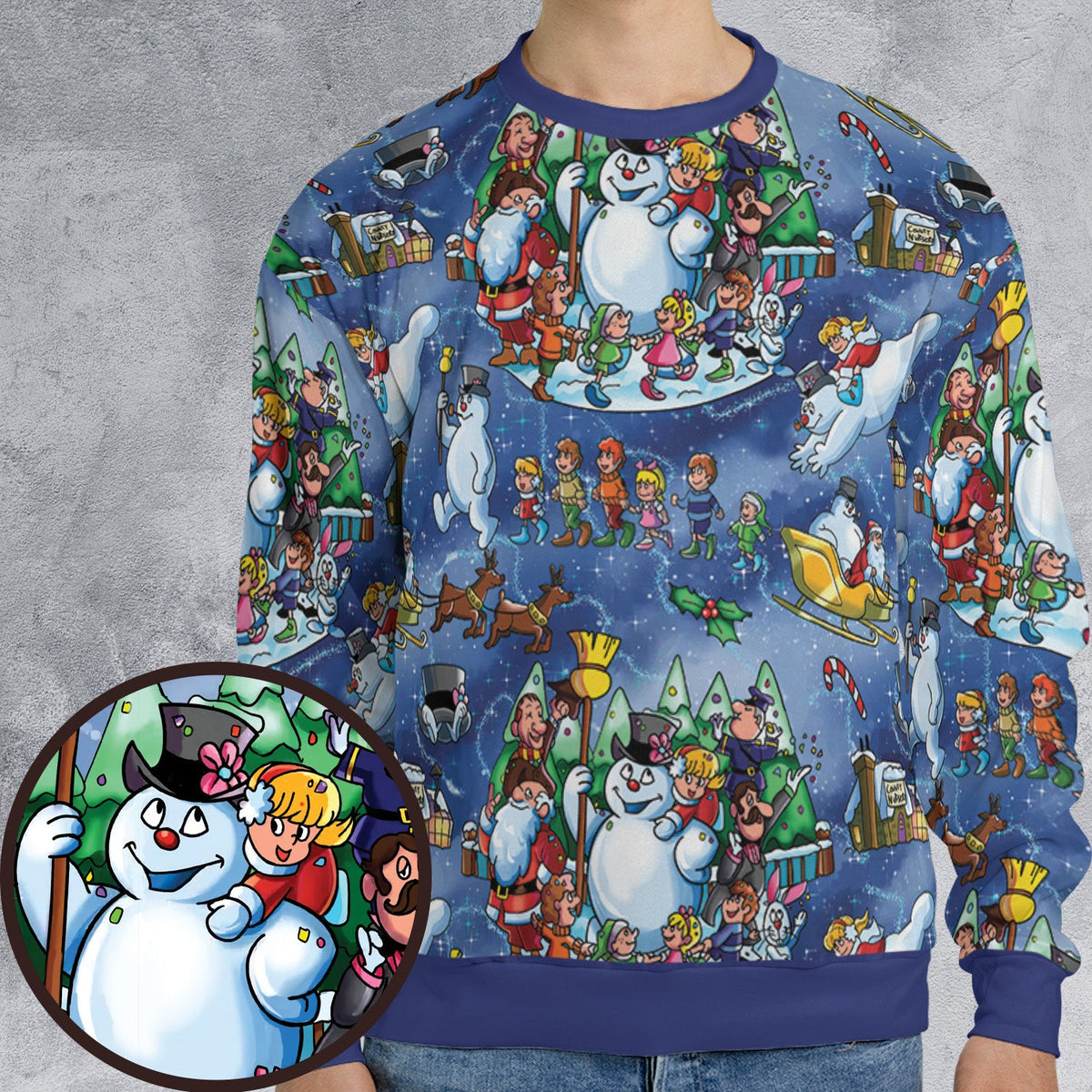 Winter Buddies Frosty the Snowman All-over Print Sweatshirt
