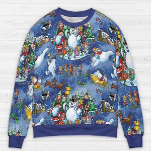 Winter Buddies Frosty the Snowman All-over Print Sweatshirt