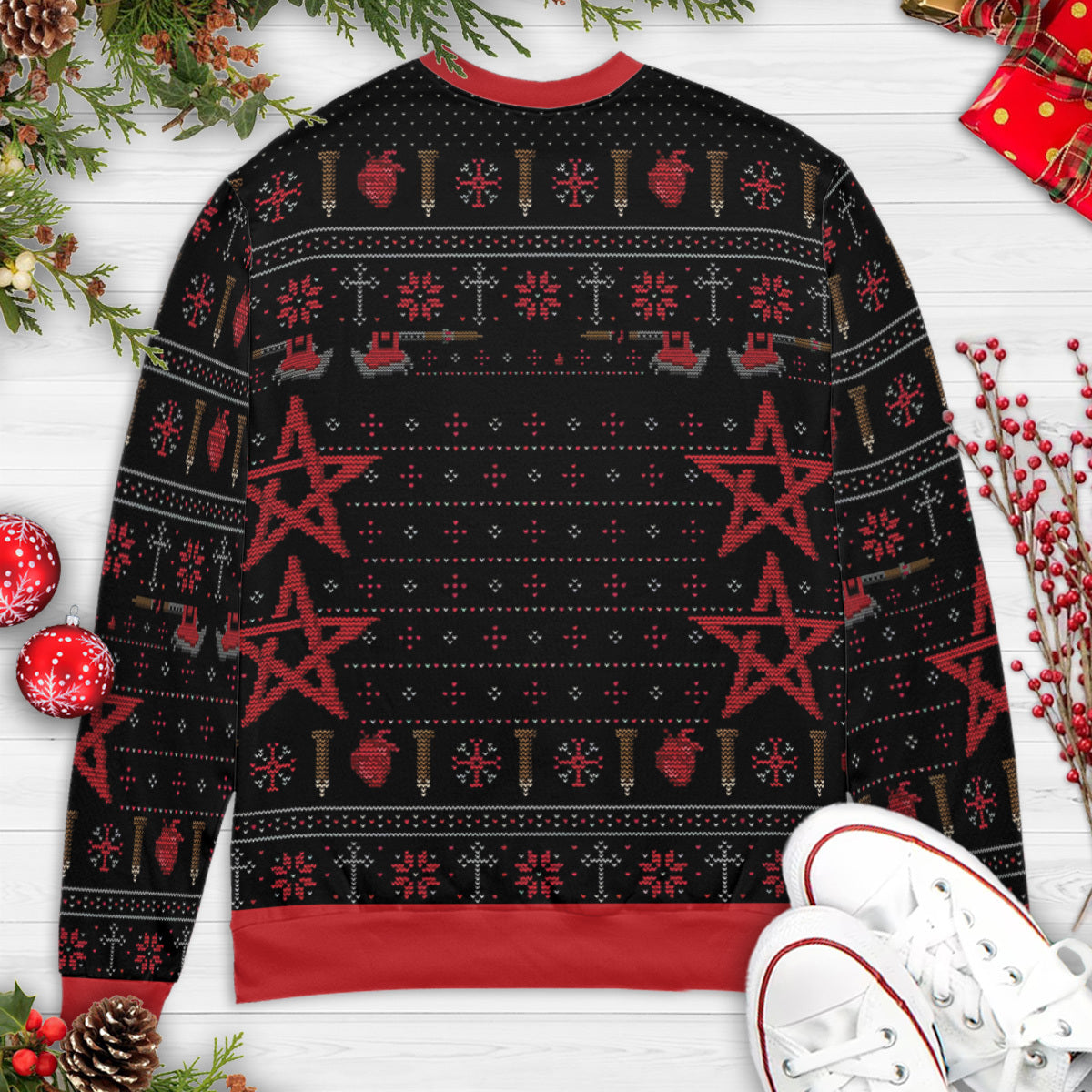 Slay Bells Ring Buffy the Vampire Slayer Ugly Christmas Sweatshirt