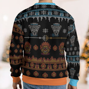Snow And Heat A year without Santa Claus Ugly Christmas Sweatshirt