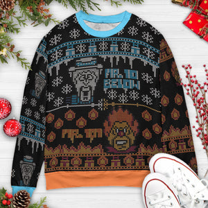 Snow And Heat A year without Santa Claus Ugly Christmas Sweatshirt