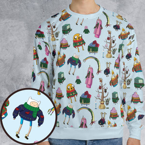 Ugly Sweater Adventure Time All-over Print Sweatshirt