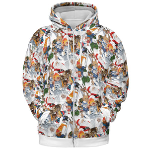 Winterfest Rankin' Bass StopMotion Characters  All-over Print Hoodie