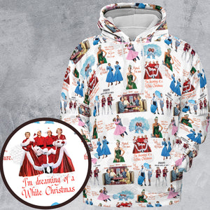 White Christmas All-over Print Hoodie