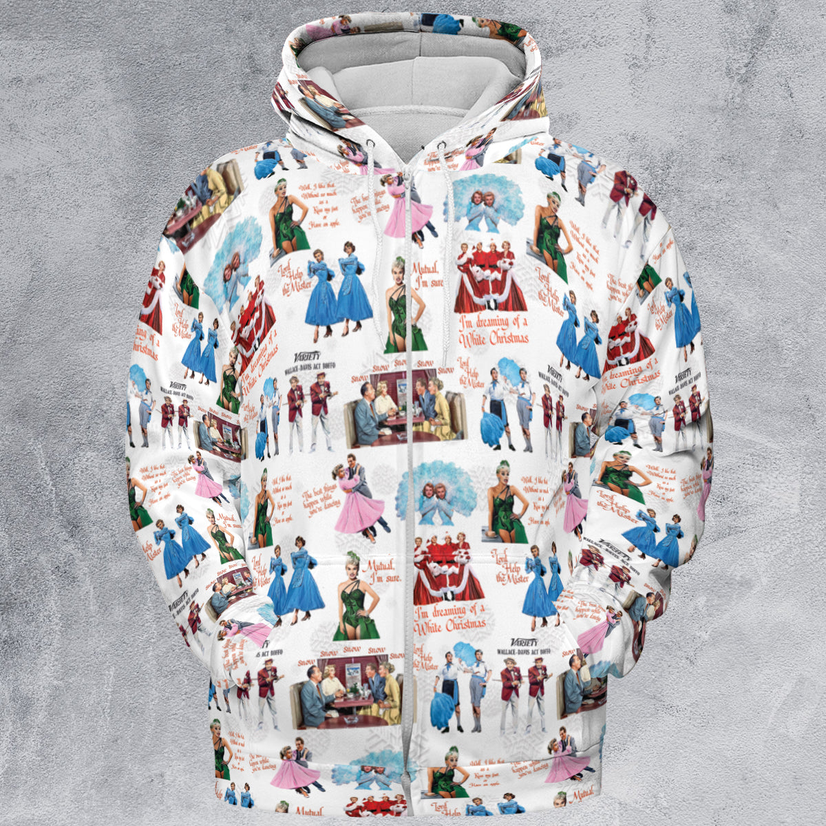 White Christmas All-over Print Hoodie