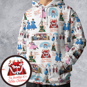 White Christmas All-over Print Hoodie