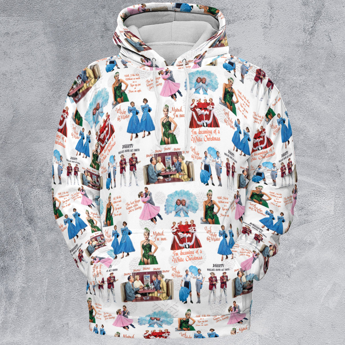 White Christmas All-over Print Hoodie