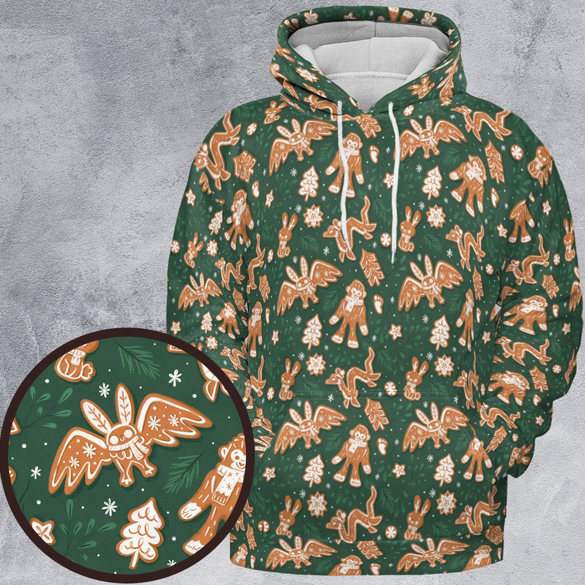 The Wild Creature Cryptids Gingerbread All-over Print Hoodie
