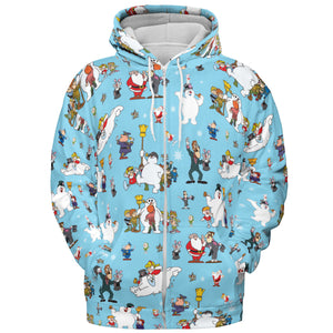 Cast Frosty the Snowman All-over Print Hoodie