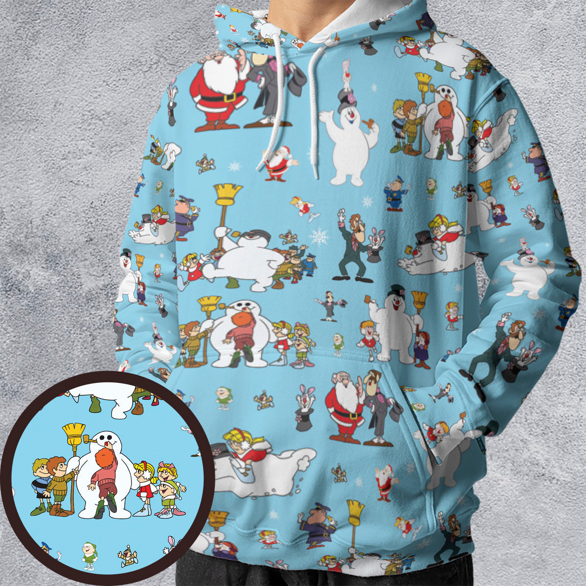Cast Frosty the Snowman All-over Print Hoodie