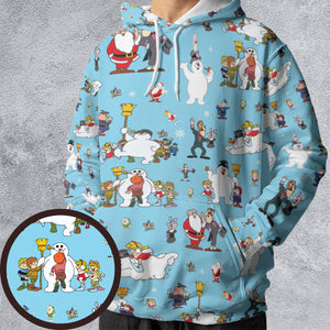 Cast Frosty the Snowman All-over Print Hoodie