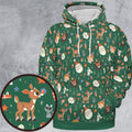 Rudolph The Red Nosed Reindeer Characters All-over Print Hoodie