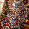 The Muppets Christmas All Character All-over Print Hoodie