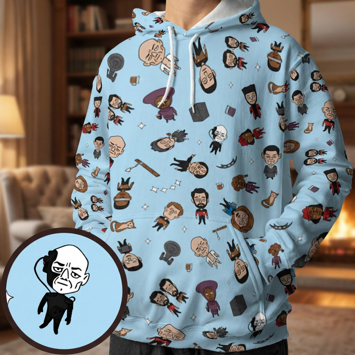 The Next Alphabetization All-over Print Hoodie