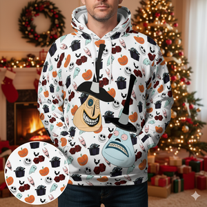 Retro Cool The Nightmare Before Christmas All-over Print Hoodie