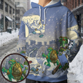 Tora the Polar Bear Bounty Hunter All-over Print Hoodie