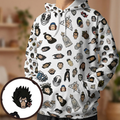 Animated Icons Avatar All-over Print Hoodie