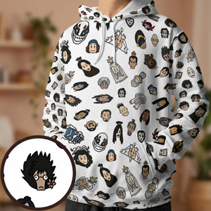 Animated Icons Avatar All-over Print Hoodie