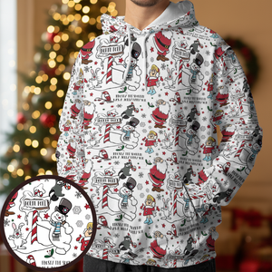 Classic Frosty Seamless Pattern All-over Print Hoodie