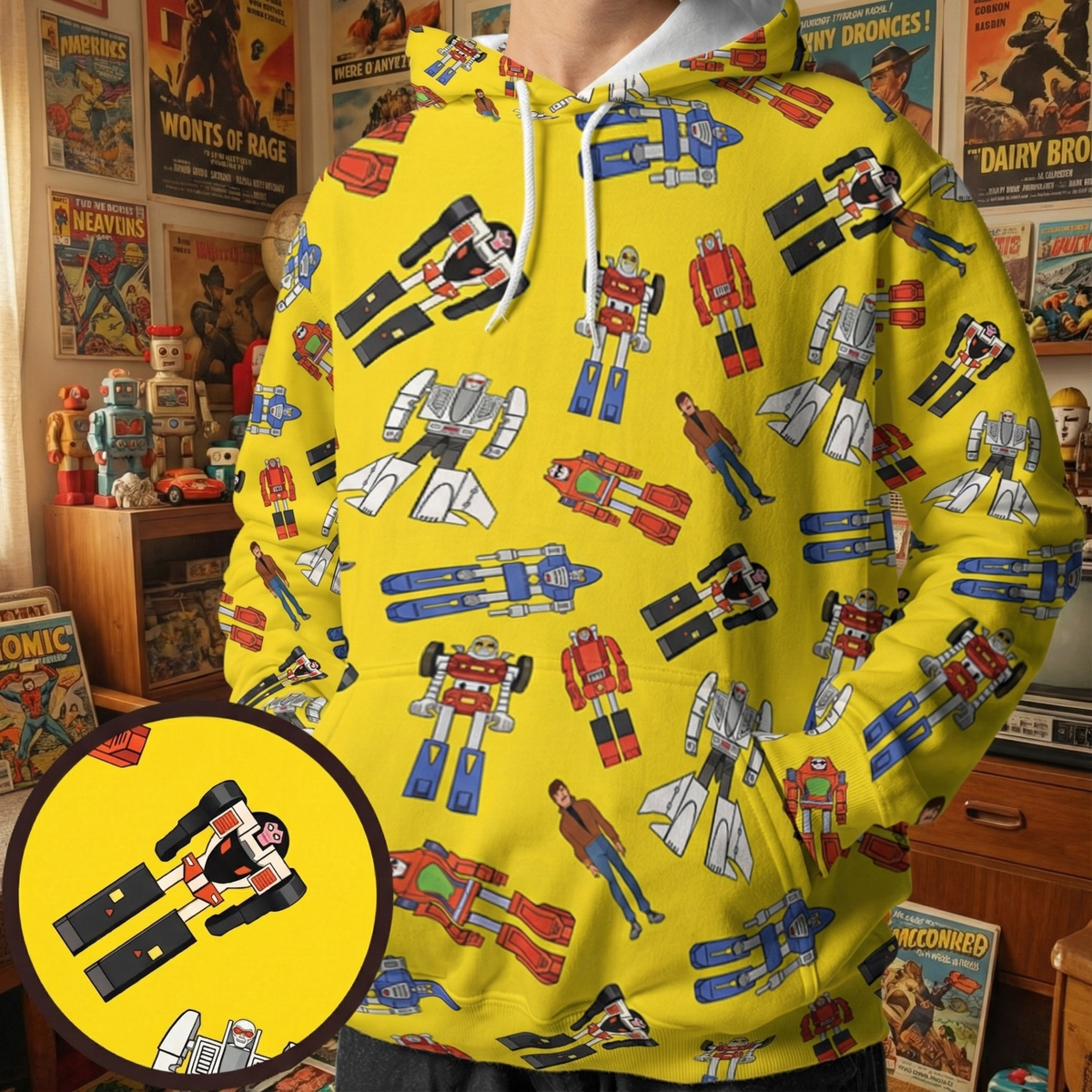 Challenge of the GoBots All-over Print Hoodie