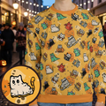 Trick or Kitten All-over Print Sweatshirt