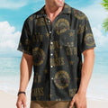 Guns N Roses Hawaiian Shirt - Unisex Hard Rock Bullet Logo Black Button Up