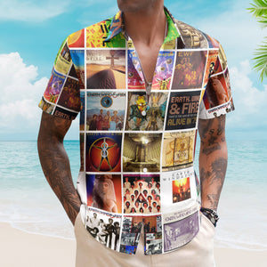 Earth Wind Fire Album Collage Hawaiian Shirt – Rock Band Fan Shirt