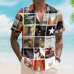 Stone Temple Pilots Album Collage Hawaiian Shirt – Rock Band Fan Shirt